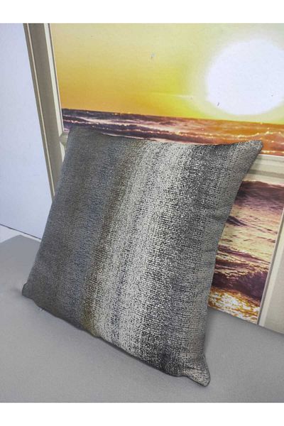 Evcimenhome Produs nou Husă de pernă țesătă jacquard Str Culoare: nurcă - auriu - antracit