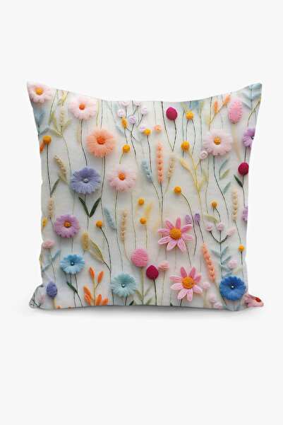 Filamente Double Sided Spring Floral Patterned Digital Printing Throw Pillow Cover