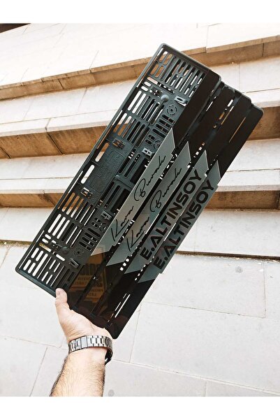 Aksaray Tasarım Atölyesi Plakalık Lazer Kesim Pleksi (2 Adet) Nardo Gri KİŞİYE ÖZEL PLAKALIK|İSİME ÖZEL PLAKALIK