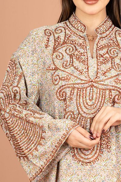 IKKXA Crystal and Thread Elegance Jalabiya