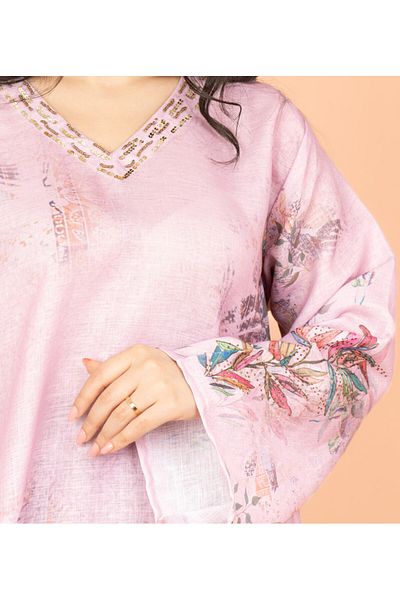 IKKXA Graceful Floral Highlight Jalabiya