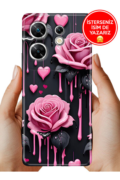 Cekuonline Infinix Zero 30 4G Kılıf Desenli Baskılı Kamera Korumalı Silikon A...