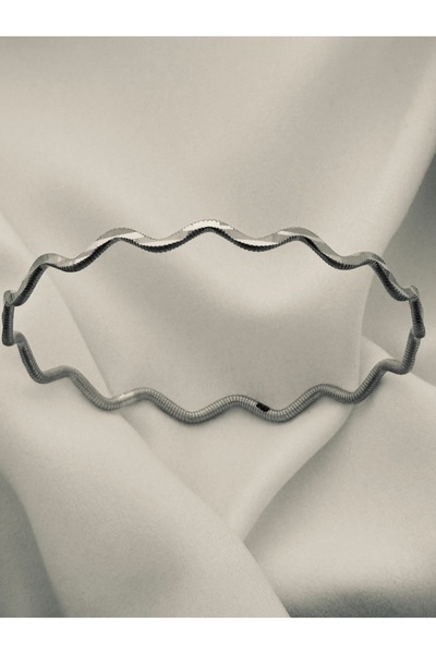 HADDE 925 AYAR GÜMÜŞ ZİGZAG AJDA BİLEZİK