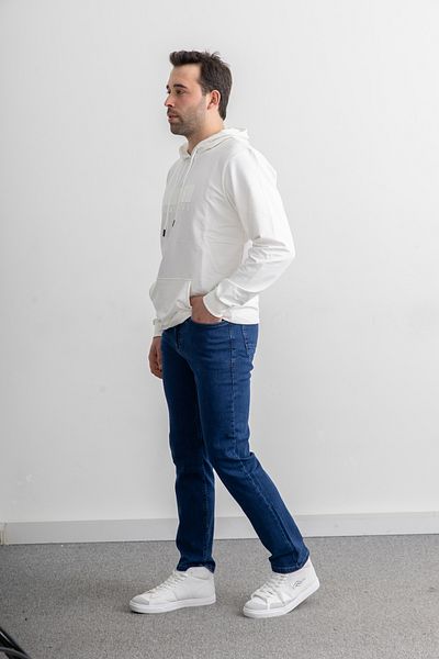 Yüksel Ergül Men's Comfortable Fit Premium Fabric Classic Oversize Jeans
