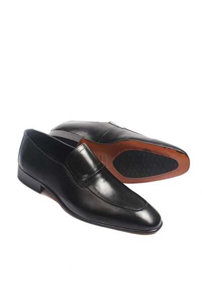 Ayakkabıhane Leathery Sole Inside and Outside Genuine Leather Black Men's Cla...