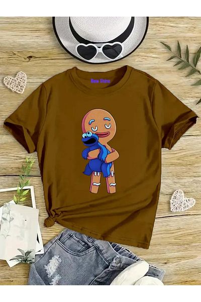 New Shine 1 тениска е подарък при покупка на 6 или повече в количката - Детска тениска Cookie Man Oversize