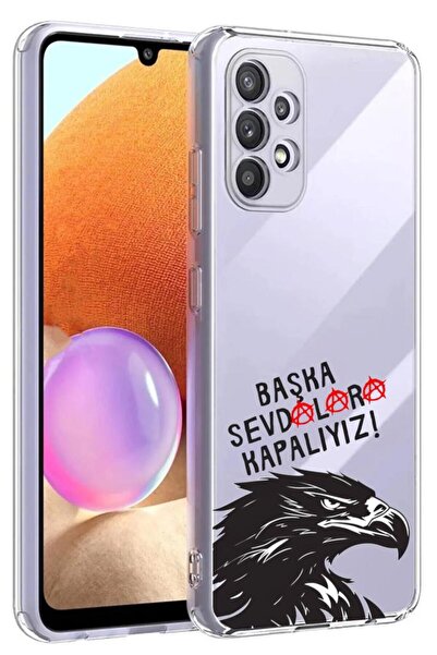 3GEN CASE Samsung galaxy a33 compatible transparent silicone case with fan pattern