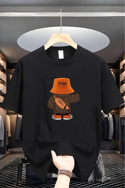 Oksit Δωρεάν μπλουζάκι Unisex με λαιμόκοψη Happy Printed