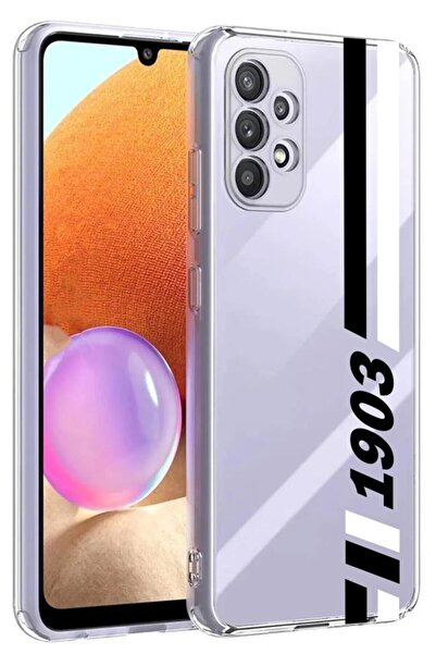 3GEN CASE Samsung galaxy a13 compatible transparent silicone case with fan pattern