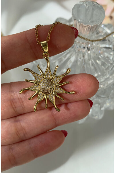 Olala Aksesuar Çelik Güneş Kolye Kararmaz Antialerjik