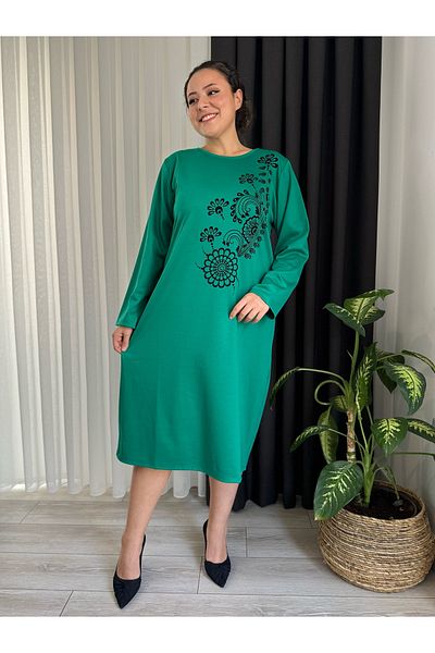 MODA ΓΥΝΑΙΚΕΙΟ ΦΟΡΕΜΑ ΜΕΓΕΘΟΣ ΜΕ ΦΛΟΚ ΕΜΠΡΙΜΕΝΟ ΕΜΠΡΙΜΕΝΟ ΕΜΠΡΙΜΕΝΟ ΦΟΡΕΜΑ