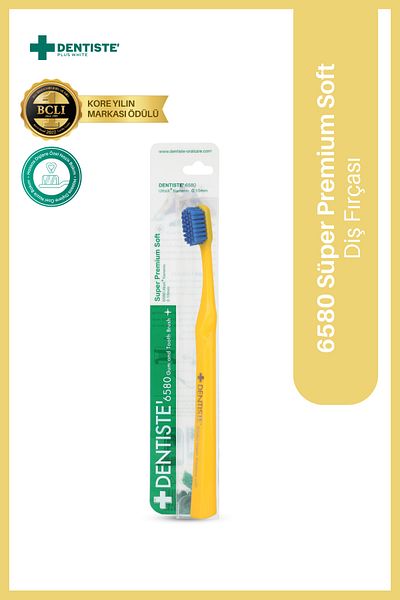 Dentiste 6580 Super Premium Soft Toothbrush - Yellow