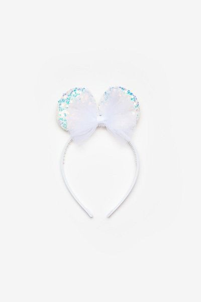 Le Mabelle Girl - Crown with White Ears and Bow Detail