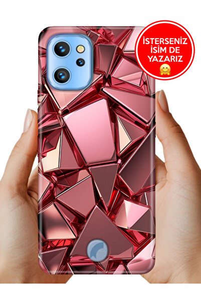 Reeder S19 Max Pro Kılıf Desenli Rubber Kamera Korumalı Silikon PembeDeco