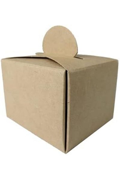 Hepta Collection My Goodies - Natural Kraft Cardboard Box Turkish Delight Holder 25 Pieces