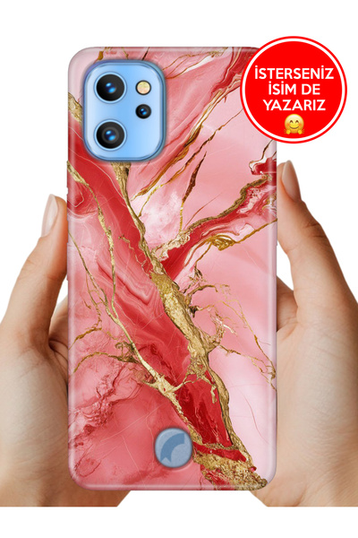 Reeder S19 Max Pro Kılıf Desenli Rubber Kamera Korumalı Silikon Pembemermer 32