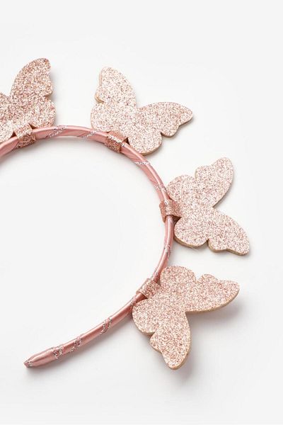 Le Mabelle Rose 5-Piece Butterfly Figured Girl's Crown