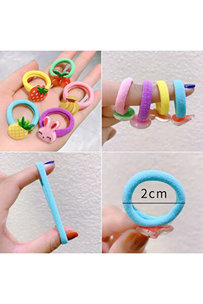 So Much Accesories So-much Baby Girl 10-Piece Fruity Rubber Buckle Set-8