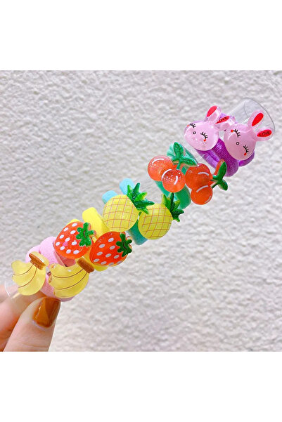 So Much Accesories So-much Baby Girl 10-Piece Fruity Rubber Buckle Set-8