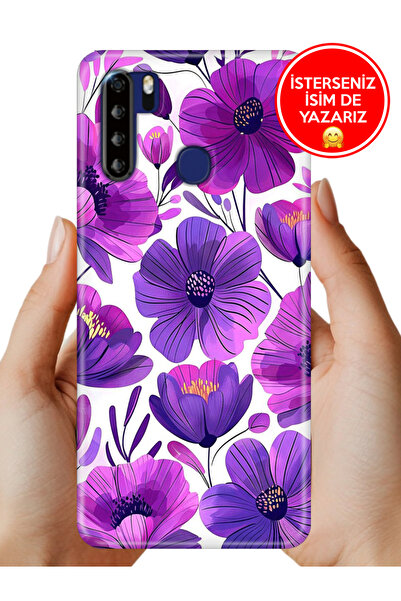 Reeder P13 Blue Max 6.49" Kılıf Desenli Baskılı Kamera Korumalı Silikon Mor Ç...