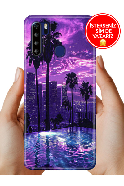 Reeder P13 Blue Max 6.49" Kılıf Desenli Baskılı Kamera Korumalı Silikon LandS...