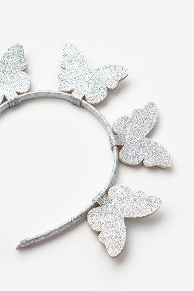Le Mabelle Silver 5-Piece Butterfly Figured Girl's Crown