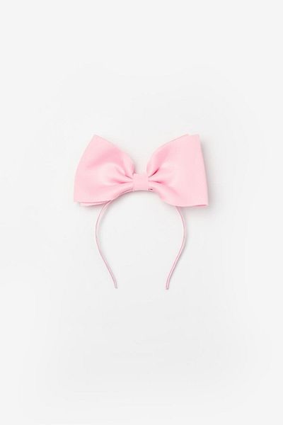 Le Mabelle Girl's Pink Crown - Big Bow Detail