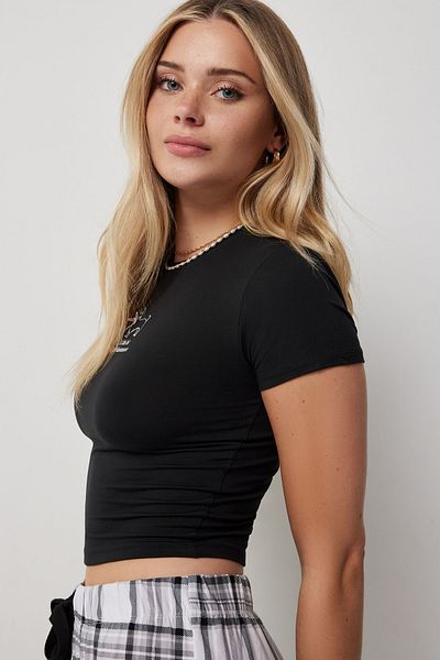 Ardene Fitted Graphic PJ Top