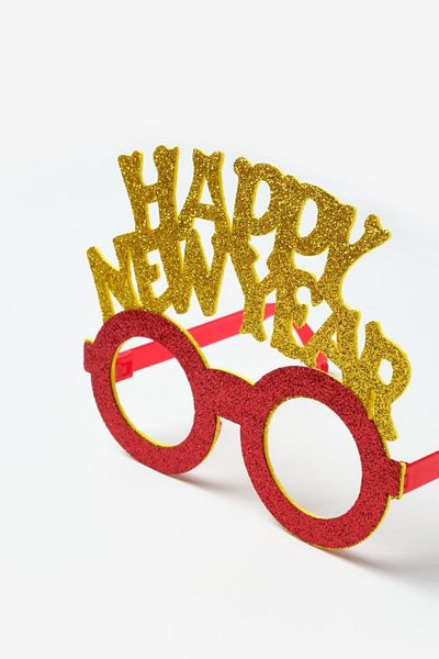 Le Mabelle Yellow Happy New Year Children's Christmas Party Glasses