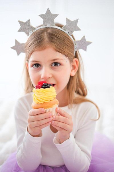 Le Mabelle Silver 5-Piece Star Figured Girl's Crown