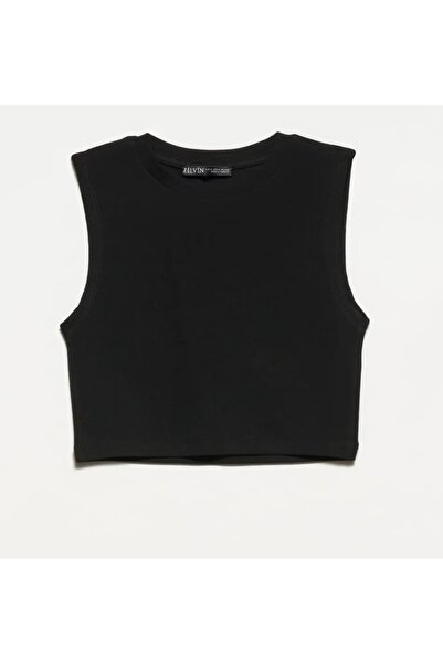 Dilvin 30125 Crop Top negru