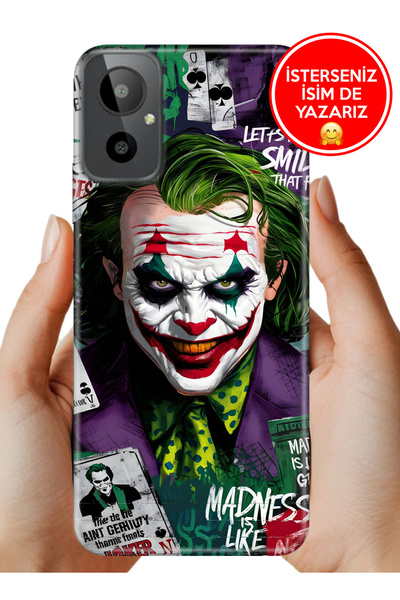 General Mobile GM 23 SE G314 Kılıf TPU Resimli Silikon Joker--Smile