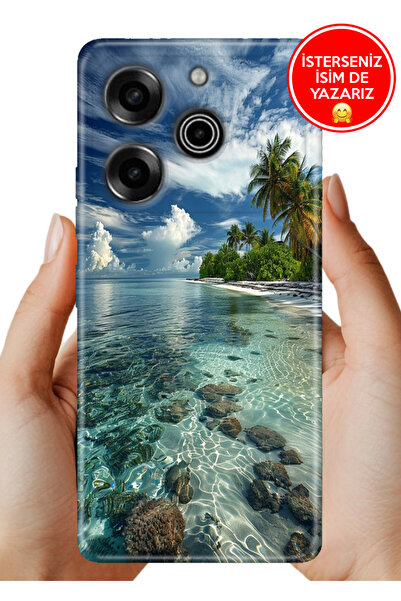 TECNO Pova 6 Pro Kılıf Desenli Baskılı Kamera Korumalı Silikon Maldivler50