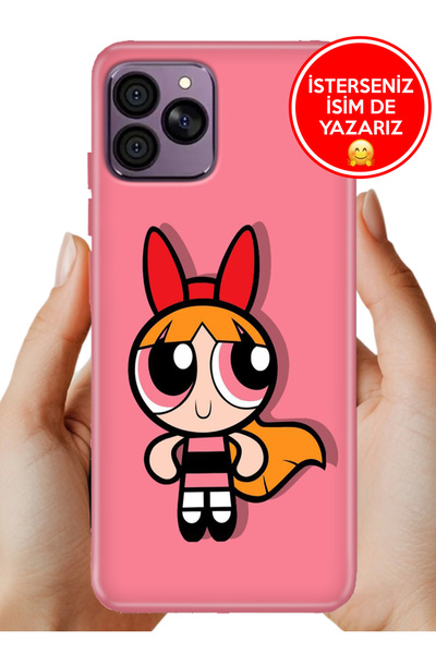 HİKİNG A41 Kılıf Desenli Rubber Kamera Korumalı Silikon Power Puff