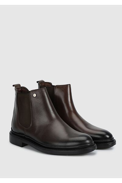 Provoq Men's Brown Leather Boots