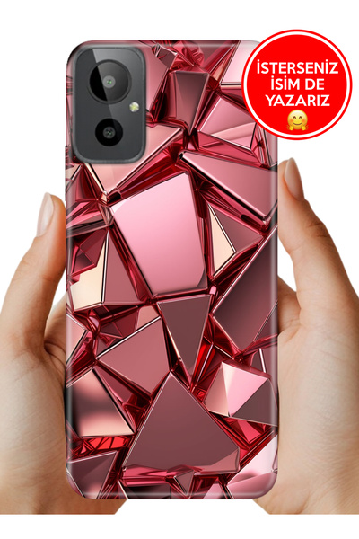 General Mobile GM 23 SE G314 Kılıf Desenli Rubber Kamera Korumalı Silikon Pem...