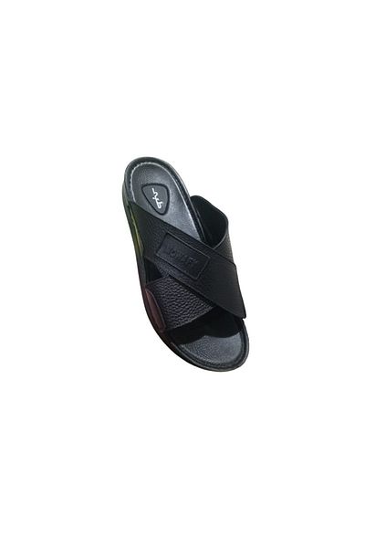 Handmade Men's Handmade Leather Slippers-Natural Leather, Orthopedic Sole,Suitable for Heel Pain&Diabetics