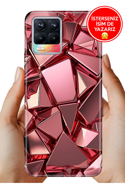 realme 8 / 8 Pro Kılıf Desenli Rubber Kamera Korumalı Silikon PembeDeco