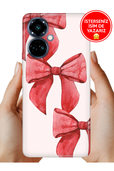 TECNO Camon 19 Pro Kılıf Kamera Korumalı Full Desen Arka Silikon Kurdele Sanat