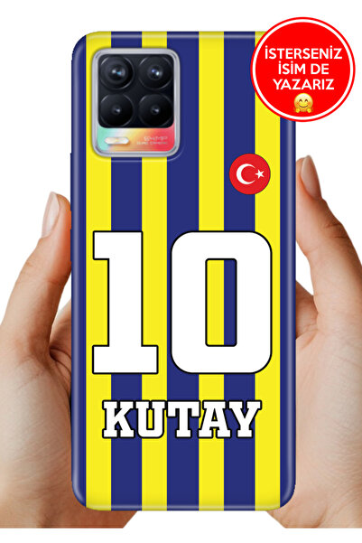 realme 8 / 8 Pro Kılıf Kişiye Özel İsim Yazılı Forma Tasarım Silikon Çubuklu