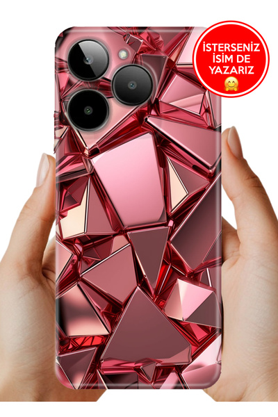 General Mobile Era 30 Kılıf Desenli Rubber Kamera Korumalı Silikon PembeDeco