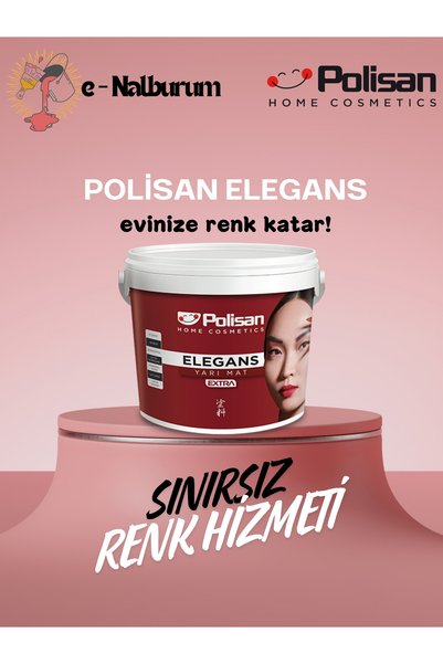 Polisan Elegans Extra Kokusuz ve Mükemmel Silinebilir-Nem Önleyici Boya 2.5lt 2 Adet(5lt)