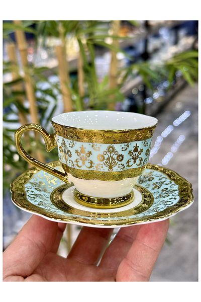 Doğudeko Blue 6 Liters Hadley Porcelain Cup Kit