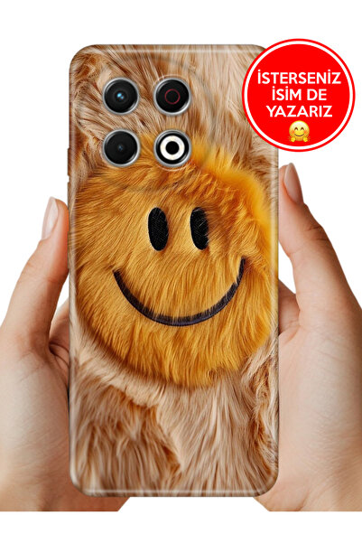 TECNO Spark 30 Pro KL7 Kılıf Desenli Baskılı Kamera Korumalı Silikon GülenSur...