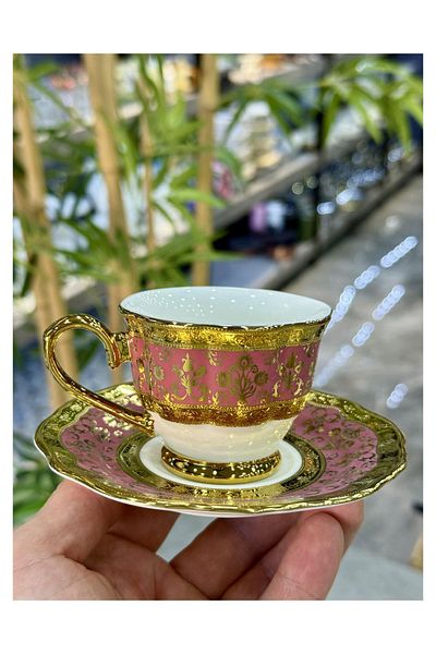 Doğudeko Luxury Porcelain 6-Piece Hadley Cup Set Mrdm