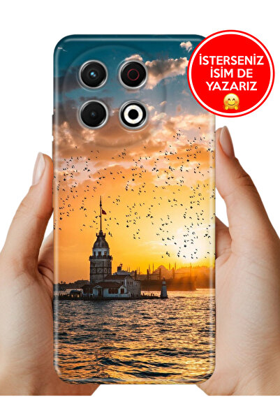 TECNO Spark 30 Pro KL7 Kılıf Desenli Baskılı Kamera Korumalı Silikon Bosphorus