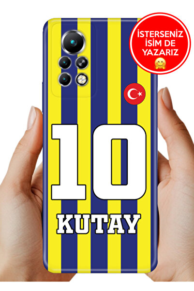 Cekuonline İnfinix Note 11 Pro Kılıf Kişiye Özel İsim Yazılı Forma Tasarım Si...