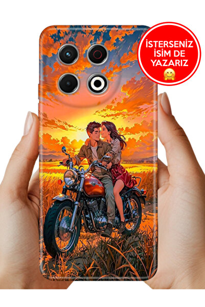 TECNO Spark 30 Pro KL7 Kılıf Rubber Esnek Silikon Tam Koruma Sevgilim ve Ben