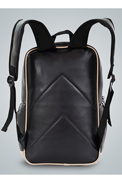 PARAJOHN PARA JOHN Retro Style Unisex Daily Backpack - Black/Beige