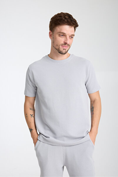 KAPHONE Men's Waffle Fabric Tshirt Shorts Suit